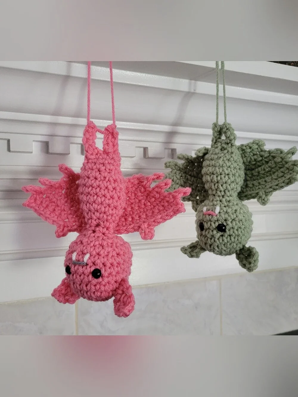 Halloween Purple Bat Dangler (B) Spooky Sweet Fun Decoration Ornament Car House